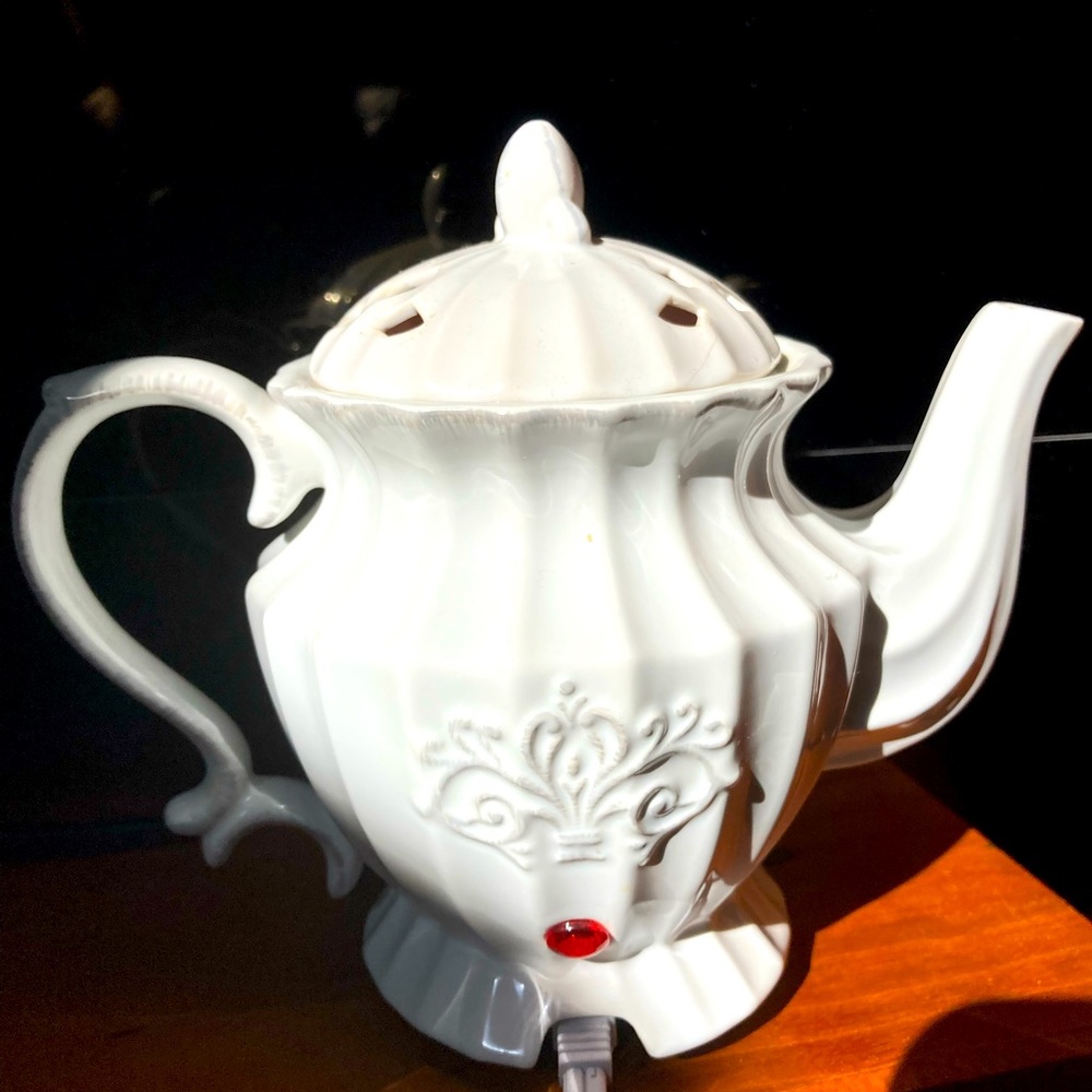 Ceramic wax melting Tea Pot
